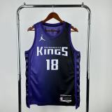 Sacramento Kings JORDAN Purple #18 WESTBROOK 1:1 Quality NBA  Season Jerseys 2024