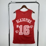 Chicago Bulls Blackpink RED #16 BLAJKPINK 1:1 Quality NBA  Season Jerseys 25-26