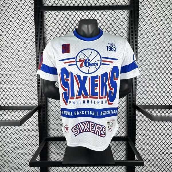 Retro Philadelphia 76ers White  1:1 Quality NBA  Season Jerseys 2026