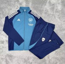 Arsenal Windbreaker Sets With pants  Blue 1:1 Quality Soccer Jersey  25-26