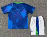 Brazil Away Kids   Fans 1:1 Quality Soccer Jersey  26-27 (2026)