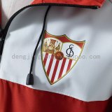 Sevilla  Windbreaker  Interchange Jacket Red White 1:1 Quality Soccer Jersey  25-26