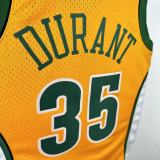 Retro Oklahoma City Thunder SW  Orange #35 DURANT NBA Jerseys 2007-2008