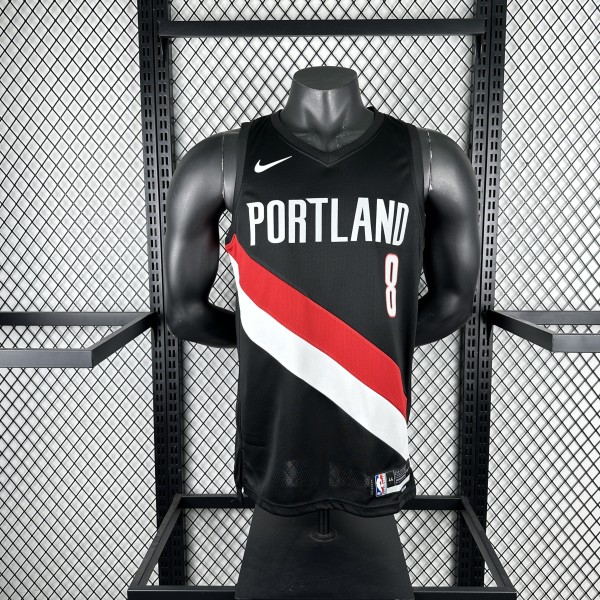 Portland Trail Blazers   Black  #8 AVDIJA 1:1 NBA Jerseys 2026