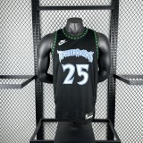 Minnesota Timberwolves  Black Retro  #25 ROSE NBA Jerseys  2026