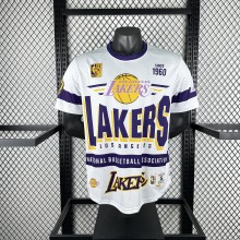Retro  Los Angeles Lakers  White  1:1 Quality NBA  Season Jerseys 2026