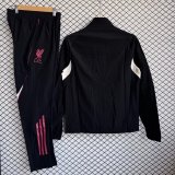 Liverpool Windbreaker Sets With pants  Black 1:1 Quality Soccer Jersey  25-26