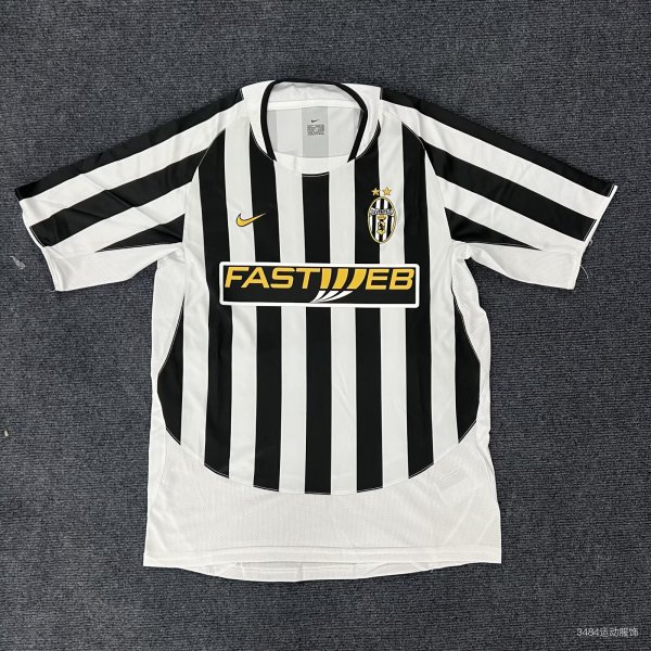 Retro Juventus Home 1:1 Quality Soccer Jersey  2003-2004