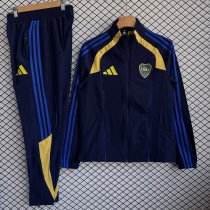 Boca Juniors Windbreaker Sets With pants  Blue 1:1 Quality Soccer Jersey  25-26