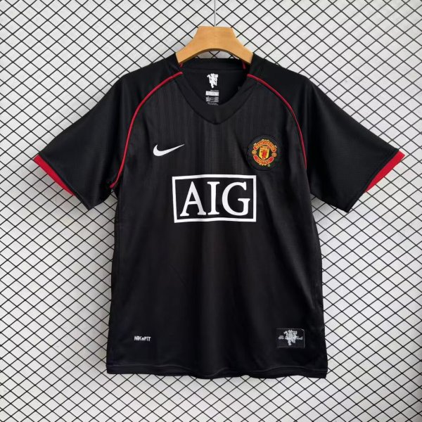 Retro  Manchester United 2rd away 1:1 Quality Soccer Jersey  2007-2008