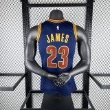 Retro Cleveland Cavaliers Blue  #23 JAMES 1:1 Quality NBA  Season Jerseys 2015-2016