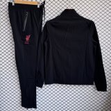 Liverpool Windbreaker Sets With pants  Black 1:1 Quality Soccer Jersey  25-26