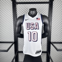 USA Boston Celtics White #10 TATUM 1:1 Quality NBA Jerseys  2024 Olympic Games