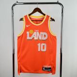 Cleveland Cavaliers Orange City Edition #10 GARLAND 1:1 Quality NBA  Season Jerseys 2026