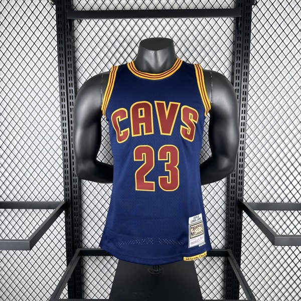 Retro Cleveland Cavaliers Blue  #23 JAMES 1:1 Quality NBA  Season Jerseys 2015-2016