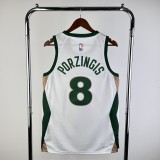 Boston Celtics City Edition White #8 PORZINGIS  1:1 Quality NBA Jerseys  2024