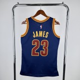 Retro Cleveland Cavaliers Blue  #23 JAMES 1:1 Quality NBA  Season Jerseys 2015-2016