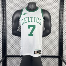 Retro Boston Celtics 75 Year White #7 BROWN  1:1 Quality NBA Jerseys  2022