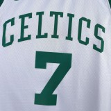 Retro Boston Celtics 75 Year White #7 BROWN  1:1 Quality NBA Jerseys  2022