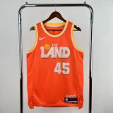 Cleveland Cavaliers Orange City Edition #45 MITCHELL 1:1 Quality NBA  Season Jerseys 2026