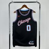 Chicago Bulls Black #0 WHITE 1:1 Quality NBA  Season Jerseys 2026