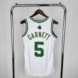 Retro Boston Celtics White #5 GARNETT 1:1 Quality NBA Jerseys  2008