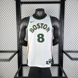 Boston Celtics City Edition White #8 PORZINGIS  1:1 Quality NBA Jerseys  2024