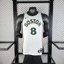 Boston Celtics City Edition White #8 PORZINGIS  1:1 Quality NBA Jerseys  2024