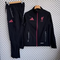 Liverpool Windbreaker Sets With pants  Black 1:1 Quality Soccer Jersey  25-26