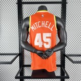 Cleveland Cavaliers Orange City Edition #45 MITCHELL 1:1 Quality NBA  Season Jerseys 2026