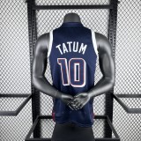USA Boston Celtics Blue #10 TATUM 1:1 Quality NBA Jerseys  2024 Olympic Games