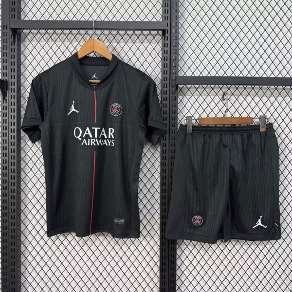 PSG Paris Third Away Fans With Pants Sets 1:1 Quality Soccer Jersey   25-26