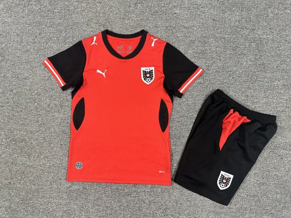 Austria Home Kids  Fans 1:1 Quality Soccer Jersey   26-27 (2026)