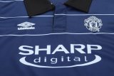 Retro Manchester United Away Kids 1:1 Quality Soccer Jersey  1999-2000