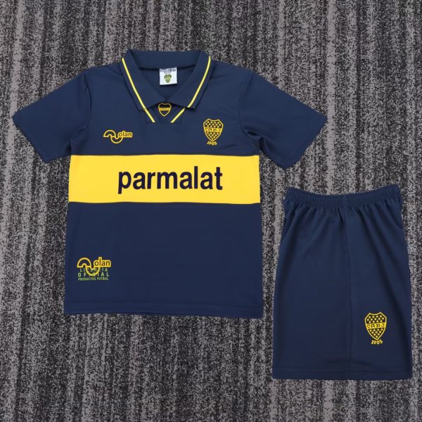 Retro Boca Juniors Home Kids  Fans 1:1 Quality Soccer Jersey  1993-1995
