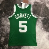 Retro SW  Boston Celtics Green #5 GARNETT 1:1 Quality NBA Jerseys  2007-2008