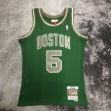 Retro SW  Boston Celtics Green #5 GARNETT 1:1 Quality NBA Jerseys  2007-2008