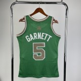 Retro SW  Boston Celtics Green #5 GARNETT 1:1 Quality NBA Jerseys  2007-2008