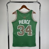 Retro SW  Boston Celtics Green #34 PIERCE 1:1 Quality NBA Jerseys  2007-2008