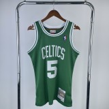 Retro SW  Boston Celtics Green #5 GARNETT 1:1 Quality NBA Jerseys  2007-2008