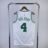 Boston Celtics White #4 HOLIDAY 1:1 Quality NBA Jerseys  2023