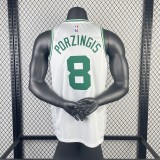 Retro Boston Celtics White #8 PORZINGIS  1:1 Quality NBA Jerseys  2023