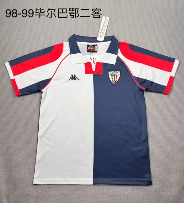 Retro Bilbao Third  Away 1:1 Quality Soccer Jersey   1998-1999