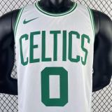 Retro Boston Celtics White #0 TATUM 1:1 Quality NBA Jerseys  2023