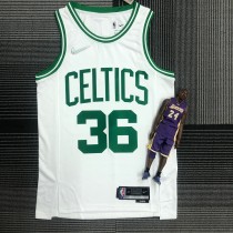 Retro Boston Celtics 75 Year White #36 SMART 1:1 Quality NBA Jerseys