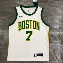 Retro Boston Celtics White #7 BROWN  1:1 Quality NBA Jerseys  2019