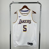 Los Angeles Lakers  White #5 AYTON 1:1 Quality NBA Jerseys  2023