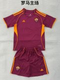 Roma Home (kids and man ) 1:1 Quality Soccer Jersey  25-26