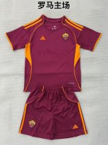 Roma Home (kids and man ) 1:1 Quality Soccer Jersey  25-26