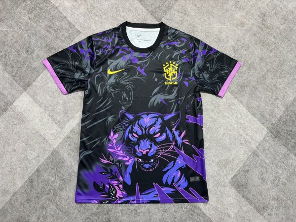 Brazil Special Edition Fans Black Purple 1:1 Quality Soccer Jersey  26-27 (2026)